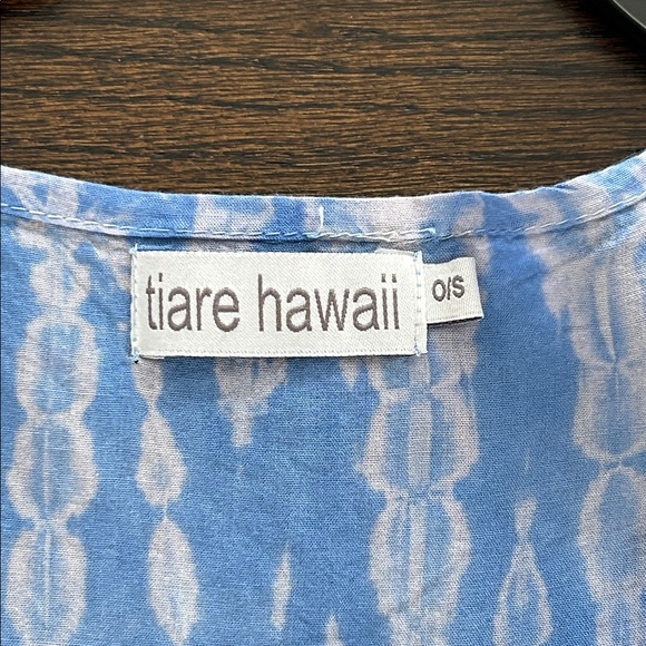Tiare Hawaii Women’s Elegant Blue Tie-Dye Dress One Size - Picture 2 of 8